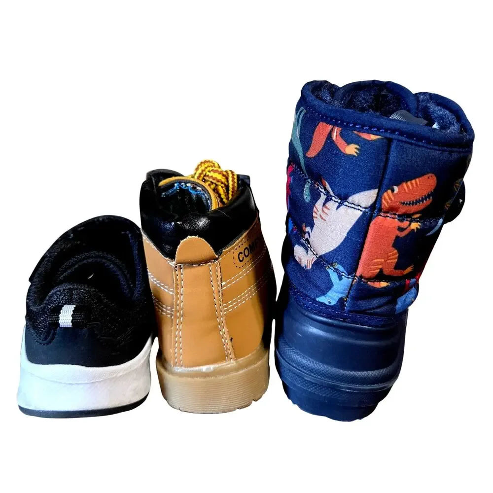 Children's Place + More Boy's Size 3 4 Ankle Boots Tennis Shoes Bulk Lot of 3
